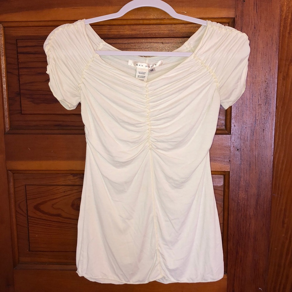 💛CLEARANCE! Max Studio Ivory Top
